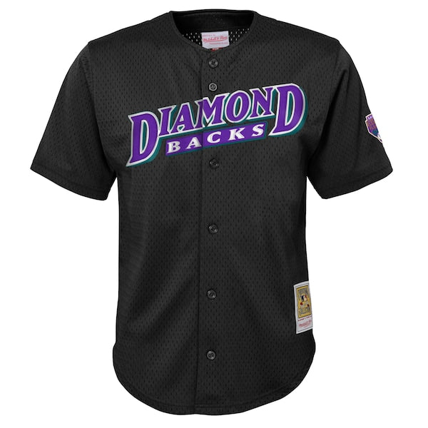 Randy Johnson Arizona Diamondbacks Youth Cooperstown Collection?Mesh Batting Practice Jersey - Black - Image 2