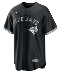 Alternative view of Toronto Blue Jays Nike Lights Out Replica Jersey - Black