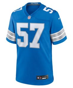 Alternative view of Nate Lynn Detroit Lions Nike Game Jersey -  Blue