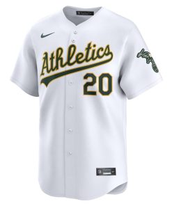 Alternative view of Zack Gelof Oakland Athletics Nike Home Limited Player Jersey - White