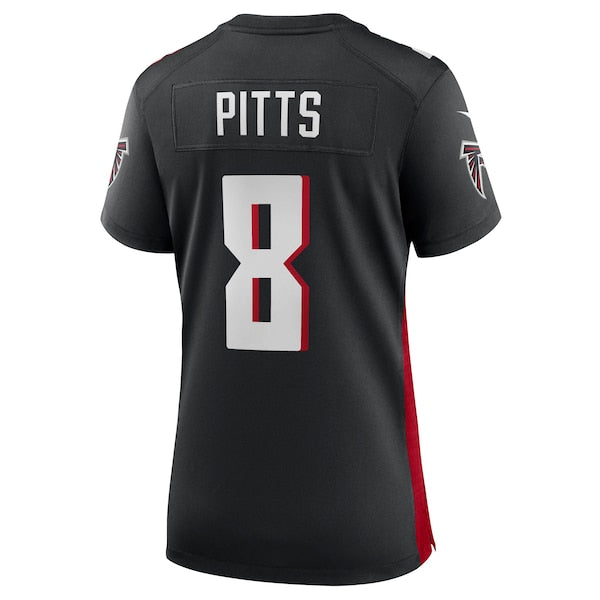 Kyle Pitts Atlanta Falcons Nike Women's 2021 NFL Draft First Round Pick Player Game Jersey - Black/Red - Image 4