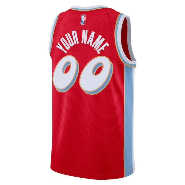 Memphis Grizzlies Nike Unisex 2024/25 Custom Swingman Jersey - City Edition - Red - Image 3