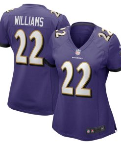 Damarion Williams Baltimore Ravens Nike Women's Player Game Jersey - Purple