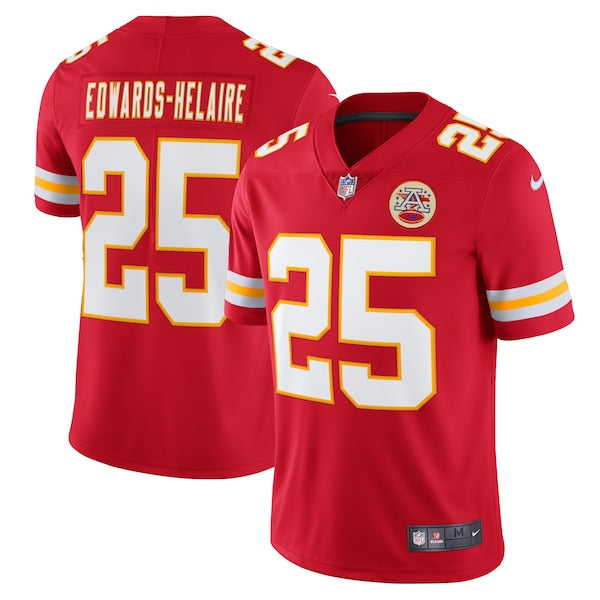 Clyde Edwards-Helaire Kansas City Chiefs Nike Vapor Limited Jersey - Red/White - Image 2