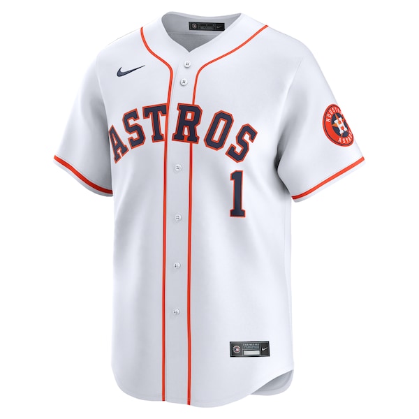 Houston Astros Nike #1 Dad Home Limited Jersey - White - Image 2
