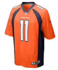 Alternative view of Ben DiNucci Denver Broncos Nike Team Game Jersey -  Orange