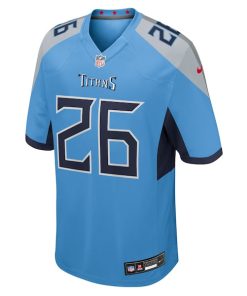 Alternative view of Marcus Harris Tennessee Titans Nike Team Game Jersey -  Light Blue
