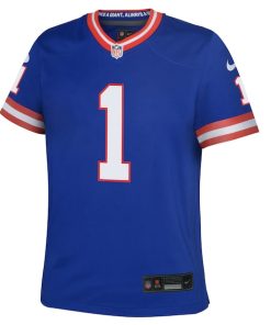 Alternative view of Malik Nabers New York Giants Nike Youth Alternate Game Jersey - Royal