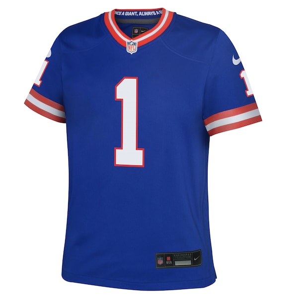 Malik Nabers New York Giants Nike Youth Alternate Game Jersey - Royal - Image 2