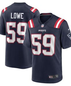 Vederian Lowe New England Patriots Nike Team Game Jersey -  Navy