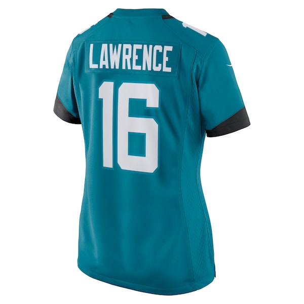 Trevor Lawrence Jacksonville Jaguars Nike Women's Game Jersey - Teal/White - Image 4