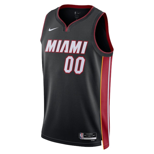 Miami Heat Nike Unisex Swingman Custom Jersey Black - Icon Edition - Image 2