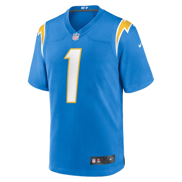 Number 1 Groom Los Angeles Chargers Nike Game Jersey - Powder Blue - Image 2