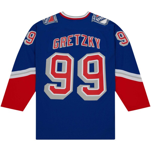 Wayne Gretzky New York Rangers 1996/97 Blue Line Player Jersey - Navy - Image 6