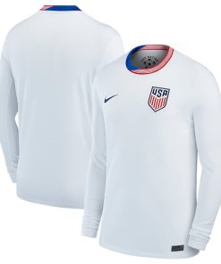 USMNT Nike 2024 Home Replica Long Sleeve Jersey - White