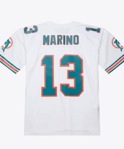 Alternative view of Dan Marino Miami Dolphins  1994 Legacy Replica Jersey - White