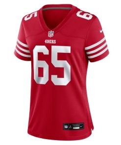 Alternative view of Drew Moss San Francisco 49ers Nike Women's Team Game Jersey -  Scarlet