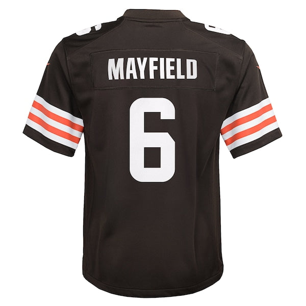 Baker Mayfield Cleveland Browns Nike Youth Game Player Jersey - Brown/White - Image 4