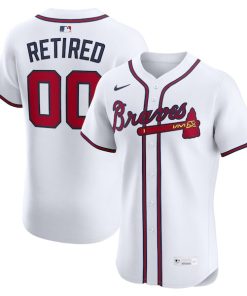 Atlanta Braves Nike  Home Elite Pick-A-Player Retired Roster Jersey - White