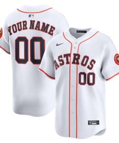Houston Astros Nike Home Limited Custom Jersey - White