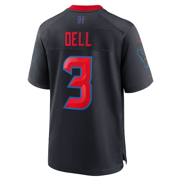 Tank Dell Houston Texans Nike 2nd Alternate Game Jersey - Navy - Image 3
