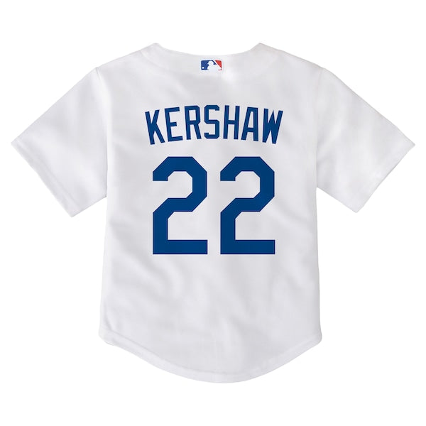 Clayton Kershaw Los Angeles Dodgers Nike Toddler Home Game Jersey - White - Image 3
