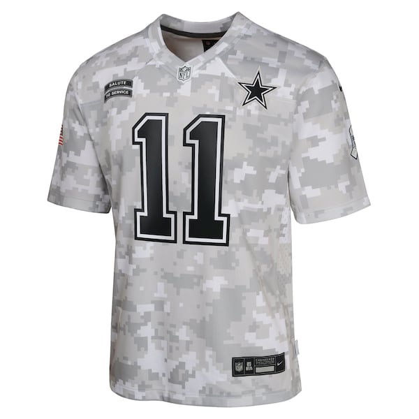 Micah Parsons Dallas Cowboys Nike Youth 2024 Salute to Service Game Jersey - Arctic Camo - Image 2