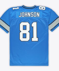 Alternative view of Calvin Johnson Detroit Lions  Big & Tall 2007 Legacy Retired Player Jersey - Blue