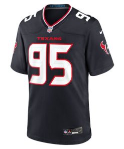 Alternative view of Derek Barnett Houston Texans Nike Team Game Jersey -  Navy