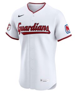 Alternative view of Jose Ramirez Cleveland Guardians Nike Home  Elite Jersey - White