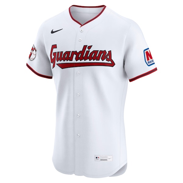 Jose Ramirez Cleveland Guardians Nike Home Elite Jersey - White - Image 2