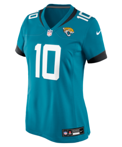 Alternative view of Carter Bradley Jacksonville Jaguars Nike Women's Team Game Jersey -  Teal