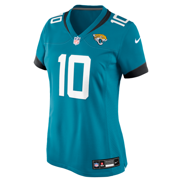 Carter Bradley Jacksonville Jaguars Nike Women's Team Game Jersey - Teal - Image 2