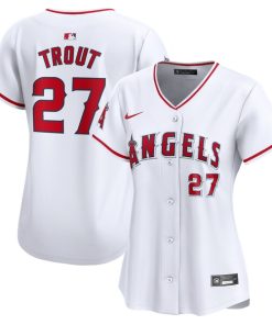 Mike Trout Los Angeles Angels Nike Women's Home Limited Player Jersey - White