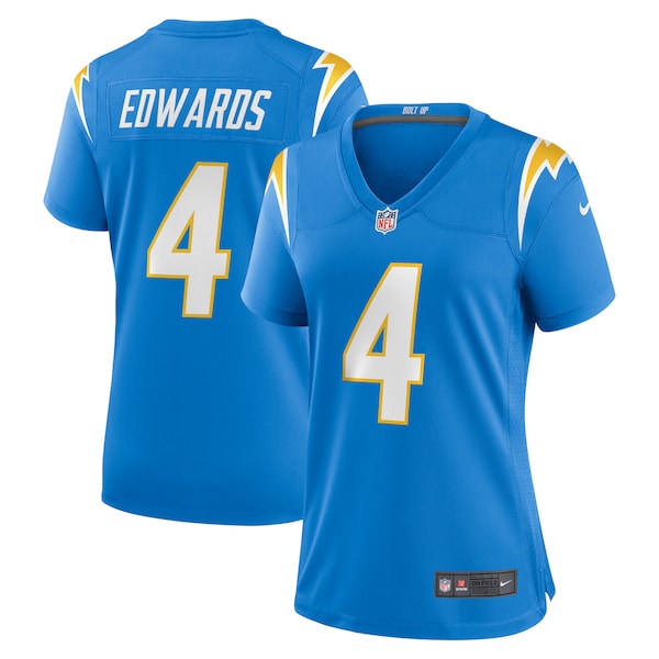 Gus Edwards Los Angeles Chargers Nike Women's Game Jersey - Powder Blue