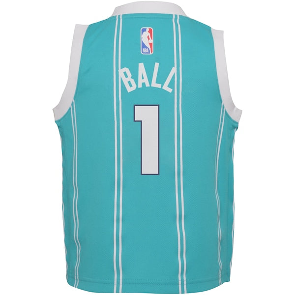 LaMelo Ball Charlotte Hornets Jordan Brand Toddler Swingman Player Jersey - Icon Edition - Teal - Image 3
