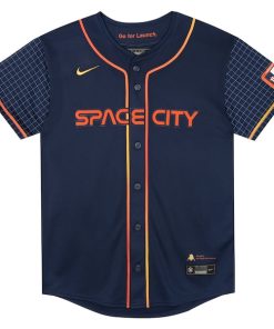 Alternative view of Alex Bregman Houston Astros Nike Preschool City Connect Limited Player Jersey - Navy