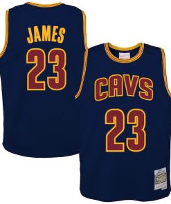 LeBron James Cleveland Cavaliers  Youth 2008/09 Hardwood Classics Swingman Jersey - Navy