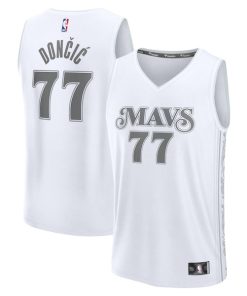 Luka Don?i? Dallas Mavericks  Youth 2024/25 Fast Break Player Jersey - City Edition - White