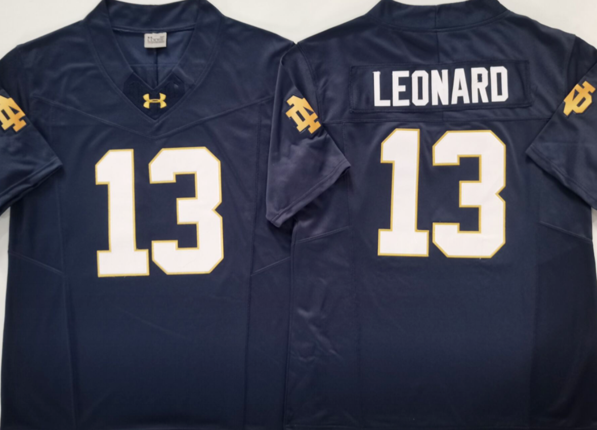 Jaden Leonard NCAA Notre Dame Fighting Irish Nike Vapor Limited Jersey