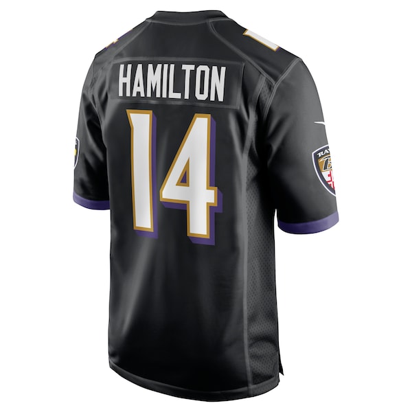 Kyle Hamilton Baltimore Ravens Nike Player Game Jersey - Black - Image 3