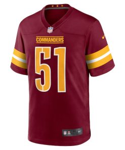 Alternative view of Bobby Hart Washington Commanders Nike  Game Jersey -  Burgundy