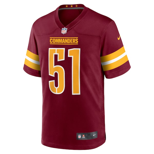 Bobby Hart Washington Commanders Nike Game Jersey - Burgundy - Image 2