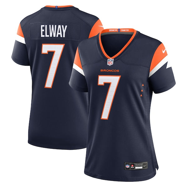 John Elway Denver Broncos Nike Women's Retired Player Alternate Game Jersey - Navy - Image 2