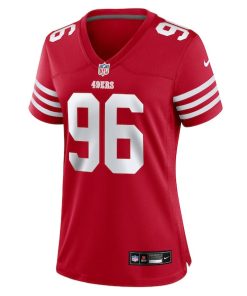Alternative view of Jordan Jefferson San Francisco 49ers Nike Women's Team Game Jersey -  Scarlet