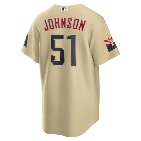 Randy Johnson Arizona Diamondbacks Nike City Connect Replica Player Jersey - Sand - Image 3
