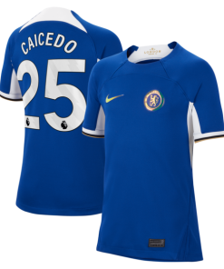 Mois¨¦s Caicedo Chelsea Nike Youth 2023/24 Home Stadium Replica Player Jersey - Blue