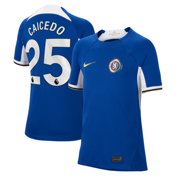Mois¨¦s Caicedo Chelsea Nike Youth 2023/24 Home Stadium Replica Player Jersey - Blue