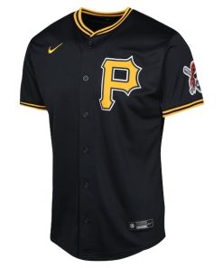 Alternative view of Pittsburgh Pirates Nike Youth Alternate Limited Jersey - Black