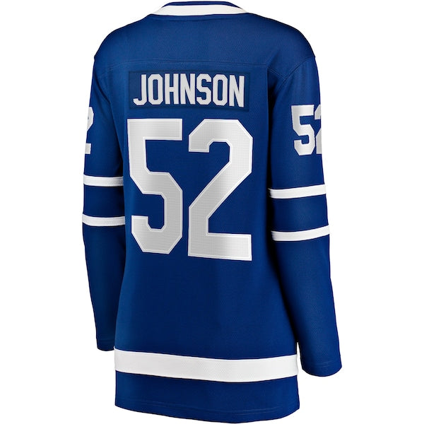 Reese Johnson Toronto Maple Leafs Women's Home Breakaway Player Jersey - Blue - Image 2